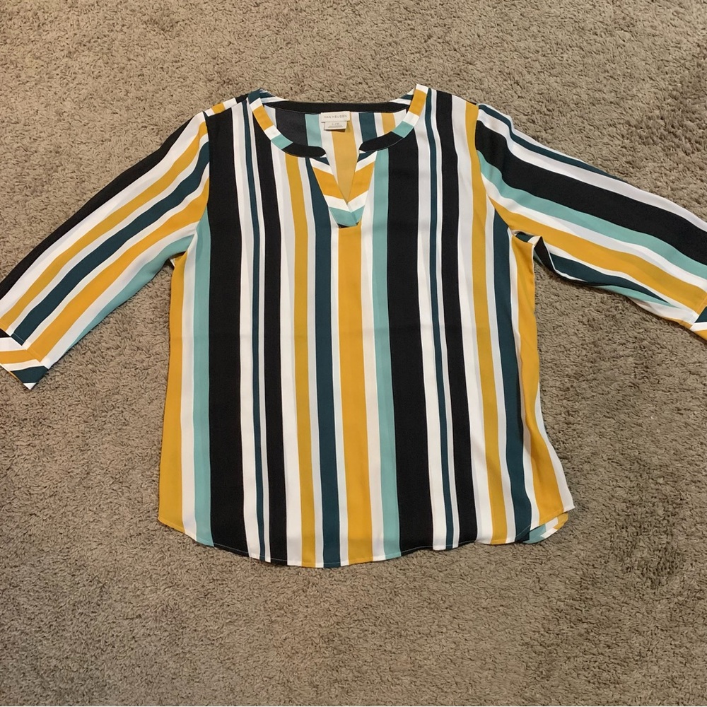 Van Heusen Striped Blouse Large